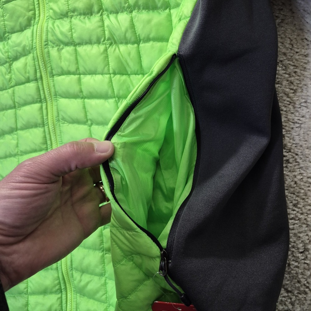 The North Face Jacket Mens XL Slim Thermoball Green Quilted Insulated Preppy - Picture 6 of 12